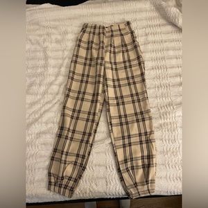 Plaid Jogger Pants Size 4